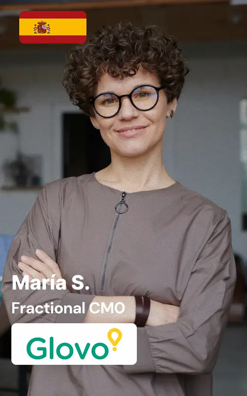 A fractional CMO working with Mateerz in Spain and ex-Glovo