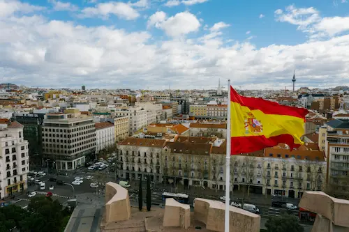 Spanish business executives in modern Madrid the heart of decision making.