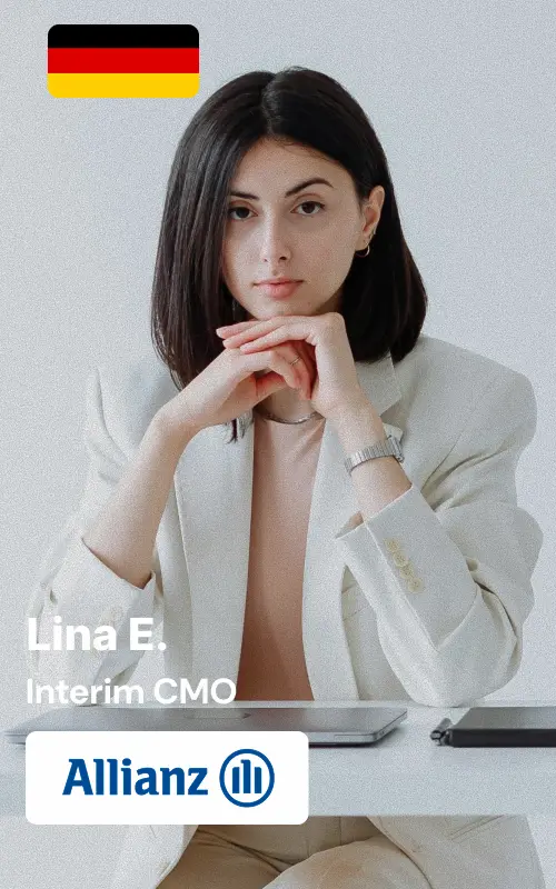 Interim CMO ex-Allianz Germany | Interim marketing executive