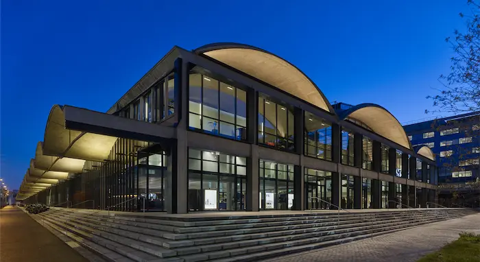 Mateerz Station F office entrance in Europe's largest startup campus, 5 Parvis Alan Turing Paris 13th, providing fractional CMO and marketing leadership services for French startups and scale-ups