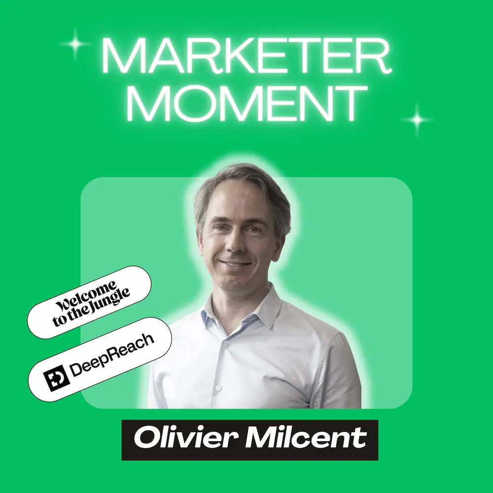 Les Secrets de la publicité à l'Ère Post-Cookies! - Olivier Milcent (CMO @ DeepReach) | Marketer Moment Podcast